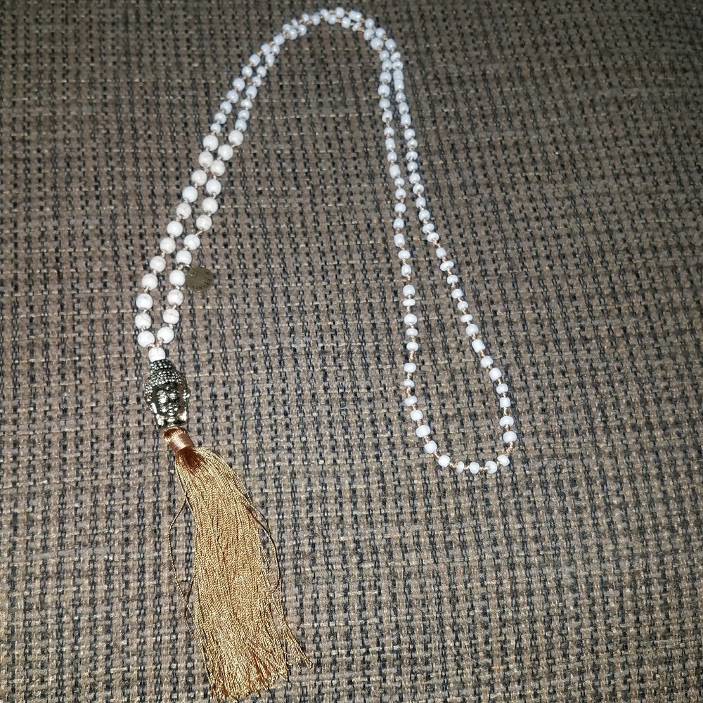 Cocobelle tassel Buddha necklace